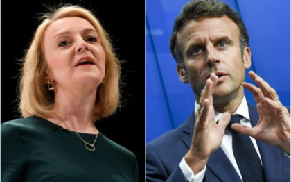 Prima discutie telefonica Truss-Macron: „Si-au exprimat dorinta de a coopera indeaproape in fata provocarilor comune, incepand cu sprijinul pentru Ucraina”
