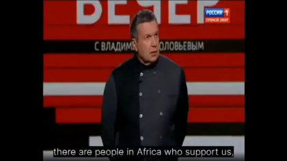 Propagandistul favorit al Kremlinului enumera aliatii Rusiei: Nicaragua, Cuba, Venezuela si „unii oameni” din Africa Propagandistul favorit al Kremlinului enumera aliatii Rusiei: Nicaragua, Cuba, Venezuela si „unii oameni” din Africa