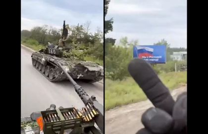 Armata ucraineana a publicat noi imagini cu eliberarea regiunii Harkov: Pozitii defensive si tancuri rusesti abandonate la marginea drumului - VIDEO