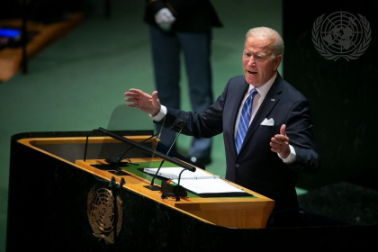 Joe Biden nu isi va folosi discursul de astazi la ONU pentru a aborda in mod direct anuntul lui Vladimir Putin de a ordona o mobilizare partiala imediata a rezervistilor rusi, potrivit unui oficial american Joe Biden nu isi va folosi discursul de astazi la ONU pentru a aborda in mod direct anuntul lui Vladimir Putin de a ordona o mobilizare partiala imediata a rezervistilor rusi, potrivit unui oficial american