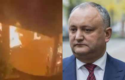 De ce a ars foisorul din curtea fostului presedinte, Igor Dodon? IGSU vine cu precizari