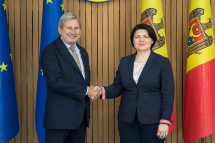 Natalia Gavrilita, la intrevedere cu Comisarul European pentru Buget si Administratie, Johannes Hahn: "Suntem decisi sa muncim din greu si nu cautam scurtaturi pe calea spre aderare"