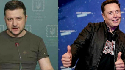 „Razboi total” pe Twitter intre Volodimir Zelenski si Elon Musk, dupa ce fondatorul Tesla a facut propuneri de pace „Razboi total” pe Twitter intre Volodimir Zelenski si Elon Musk, dupa ce fondatorul Tesla a facut propuneri de pace