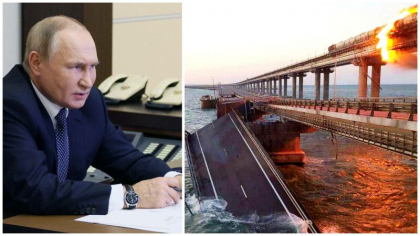 Putin a ordonat de urgenta o "comisie guvernamentala", dupa explozia devastatoare de pe podul Kerch Putin a ordonat de urgenta o "comisie guvernamentala", dupa explozia devastatoare de pe podul Kerch