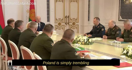 Alexandr Lukasenko ofera in fata generalilor sai o explicatie alternativa privind desfasurarea de forte cu Rusia: „Polonia tremura”. Cum il ironizeaza Ucraina Alexandr Lukasenko ofera in fata generalilor sai o explicatie alternativa privind desfasurarea de forte cu Rusia: „Polonia tremura”. Cum il ironizeaza Ucraina