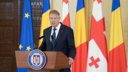 Klaus Iohannis califica drept “inacceptabila” survolarea teritoriului Republicii Moldova de rachetele Rusiei care au atacat Ucraina
