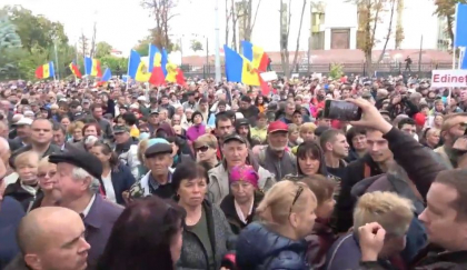 Maia Sandu: „Organizatorii protestului din centrul capitalei isi doresc sa ajunga la putere, incat promit Moscovei sa rastoarne ordinea constitutionala si sa creeze un Guvern prin care Rusia sa poata trage tara in razboi”