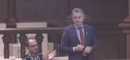 Anatolie Lebedico, reprezentatul opozitiei Svetlanei Tihanovskaia, aflata in exil - prezent la sedinta Parlamentului. Care este scopul vizitei Anatolie Lebedico, reprezentatul opozitiei Svetlanei Tihanovskaia, aflata in exil - prezent la sedinta Parlamentului. Care este scopul vizitei