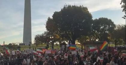 Mii de persoane au marsaluit la Washington in sprijinul protestelor din Iran - VIDEO Mii de persoane au marsaluit la Washington in sprijinul protestelor din Iran - VIDEO