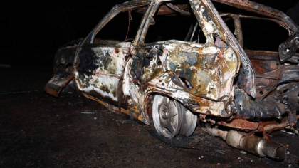 Rusii au bombardat o benzinarie din Dnipro, o femeie insarcinata a ars de vie intr-o masina - FOTO/VIDEO 