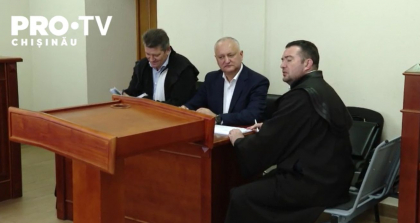 Sedinta de judecata in dosarul Energocom, in care Igor Dodon este acuzat ca si-a depasit atributiile de serviciu in perioada cand era ministru al Economiei, a fost intrerupta, din nou