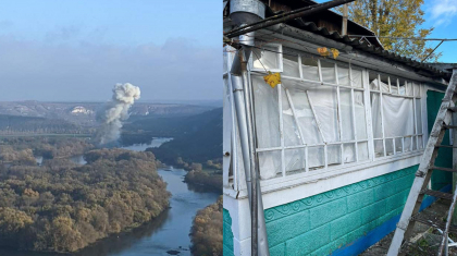 Ultima ora. O racheta ruseasca a cazut pe teritoriul localitatii Naslavcea din tara noastra. Geamurile unor locuinte - sparte. Precizarile MAI - FOTO