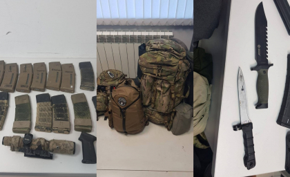 A incercat sa iasa din tara cu mai multe incarcatoare pentru arme de foc, o luneta si o baioneta pumnal. Un cetatean strain - retinut pe Aeroportul International Chisinau - FOTO A incercat sa iasa din tara cu mai multe incarcatoare pentru arme de foc, o luneta si o baioneta pumnal. Un cetatean strain - retinut pe Aeroportul International Chisinau - FOTO