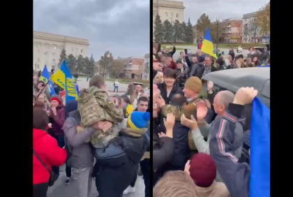 Bucurie fara margini: Armata ucraineana a intrat in orasul Herson, dupa mai bine de jumatate de an de ocupatie. Zeci de localitati eliberate - VIDEO Bucurie fara margini: Armata ucraineana a intrat in orasul Herson, dupa mai bine de jumatate de an de ocupatie. Zeci de localitati eliberate - VIDEO