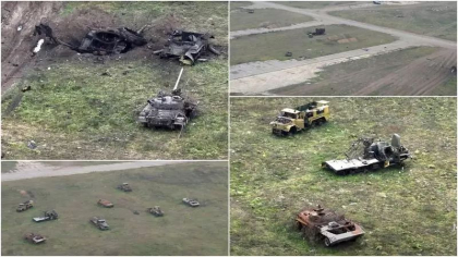 Locul devenit simbol al „nebuniei” rusilor: Ce au gasit ucrainenii pe aerodromul Ciornobaiivka de langa Herson - VIDEO Locul devenit simbol al „nebuniei” rusilor: Ce au gasit ucrainenii pe aerodromul Ciornobaiivka de langa Herson - VIDEO