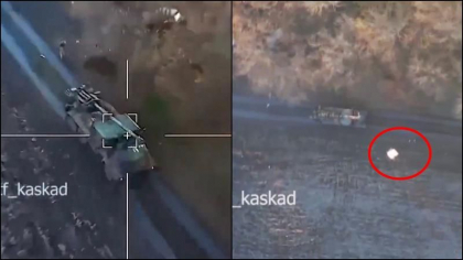 Rusii au atacat cu o drona kamikaze un tun autopropulsat Caesar primit de ucraineni din Franta - VIDEO Rusii au atacat cu o drona kamikaze un tun autopropulsat Caesar primit de ucraineni din Franta - VIDEO