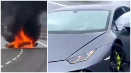 Sofer filmat in timp ce conducea cu 321 de km/h un Lamborghini. Individul a facut accident, iar bolidul s-a facut scrum - VIDEO Sofer filmat in timp ce conducea cu 321 de km/h un Lamborghini. Individul a facut accident, iar bolidul s-a facut scrum - VIDEO