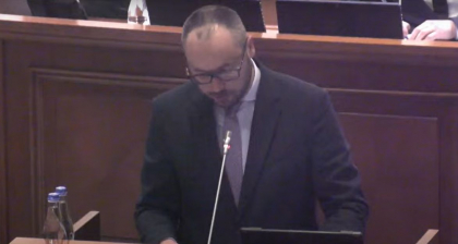 Ministrul Justitiei, Sergiu Litvinenco, in plenul Parlamentului: „Un grup de hoti care vor sa scape de puscarie au depus o motiune folosindu-se de un grup de deputati” - VIDEO