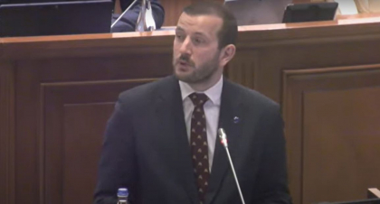 Virginijus Sinkevicius, Comisarul European pentru mediu, oceane si pescuit sustine, in plenul Parlamentului Republicii Moldova: „Unul dintre motivele vizitei mele este semnarea aderarii tarii voastre la programul UE de clima si mediu” - VIDEO