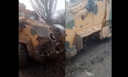 Ce s-a intamplat cu un vehicul rezistent la mine primit de armata ucraineana din Turcia dupa ce a lovit o mina - VIDEO Ce s-a intamplat cu un vehicul rezistent la mine primit de armata ucraineana din Turcia dupa ce a lovit o mina - VIDEO