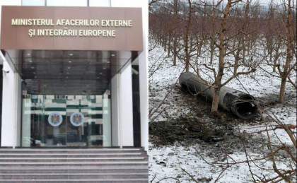Reactia MAEIE, dupa ce o racheta a cazut intr-o livada din raionul Briceni: "Este o dovada de agresiune inacceptabila" Reactia MAEIE, dupa ce o racheta a cazut intr-o livada din raionul Briceni: "Este o dovada de agresiune inacceptabila"