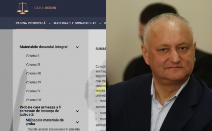 Igor Dodon a lansat o pagina web in care a publicat toate informatiile privind dosarele penale in care este vizat Igor Dodon a lansat o pagina web in care a publicat toate informatiile privind dosarele penale in care este vizat