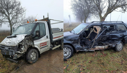 Accident grav la Dubasari. Doua persoane au ajuns in sectia de terapie intensiva, dupa ce doua masini s-au ciocnit violent - FOTO