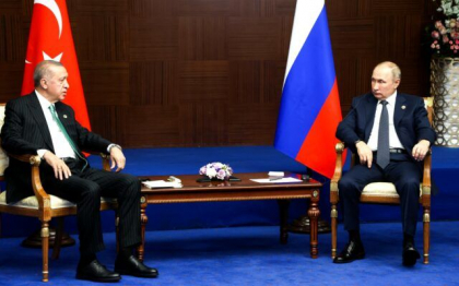 Erdogan si Putin au discutat despre inceperea lucrarilor pentru exportul altor produse alimentare si marfuri prin coridorul de cereale de la Marea Neagra
Erdogan si Putin au discutat despre inceperea lucrarilor pentru exportul altor produse alimentare si marfuri prin coridorul de cereale de la Marea Neagra