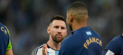 Semnul pe care Messi i l-a facut lui Mbappe, inainte de startul finalei de la Cupa Mondiala