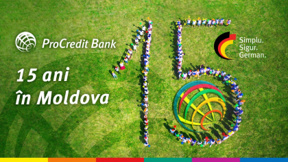 ProCredit Bank 15 ani in Moldova. Simplu. Sigur. German! ProCredit Bank 15 ani in Moldova. Simplu. Sigur. German!