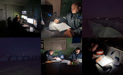 IGSU - solidari cu poporul ucrainean. Energia electrica a fost deconectata in toate subdiviziunile din subordine pentru 5 minute - FOTO IGSU - solidari cu poporul ucrainean. Energia electrica a fost deconectata in toate subdiviziunile din subordine pentru 5 minute - FOTO
