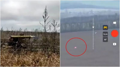 Ucrainenii au filmat din drona zborul unei rachete Konkurs care loveste in plin un tanc rusesc - VIDEO Ucrainenii au filmat din drona zborul unei rachete Konkurs care loveste in plin un tanc rusesc - VIDEO