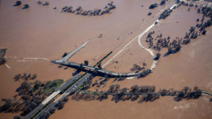 Dupa o furtuna violenta, California se confrunta din nou cu riscul de inundatii