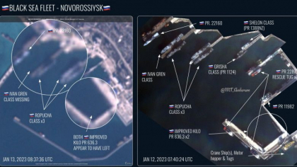 Ministerul britanic al Apararii: De ce au plecat zece nave din portul Novorossiisk de la Marea Neagra - VIDEO 