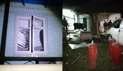 Explozie intr-o gospodarie din Hincesti: A avut loc in urma unei scurgeri de gaz de la o butelie conectata la un aragaz - FOTO 