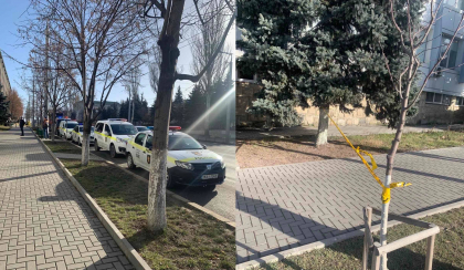 Alerta falsa cu bomba la Judecatoria Buiucani din capitala. Oamenii legii cauta persoana vinovata - FOTO 