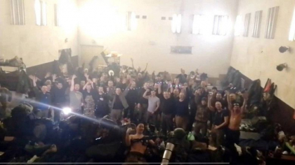 Cum se distrau soldatii rusi de Revelion, in scoala de la Makiivka, cu cateva minute inainte sa fie loviti de rachetele HIMARS - FOTO