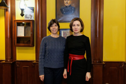 Sefa statului s-a intalnit cu ministrul pentru Europa si Afaceri Externe al Frantei, la Chisinau. Cooperarea moldo-franceza in domeniul anticoruptie - pe agenda discutiilor - FOTO 