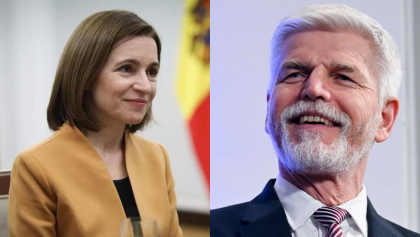 Maia Sandu l-a felicitat pe fostul general Petr Pavel, dupa ce acesta a castigat al doilea tur al alegerilor prezidentiale din Cehia, in fata ex-premierului miliardar Andrej Babis Maia Sandu l-a felicitat pe fostul general Petr Pavel, dupa ce acesta a castigat al doilea tur al alegerilor prezidentiale din Cehia, in fata ex-premierului miliardar Andrej Babis