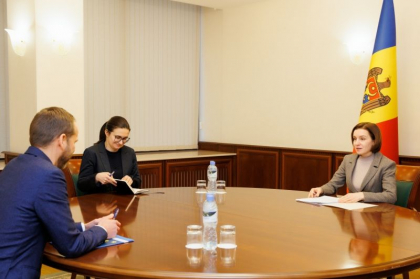Maia Sandu, la intrevedere cu Ambasadorul UE, Janis Mazeiks. Ce subiecte au fost discutate de oficiali
