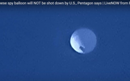 Un balon spion chinezesc zboara deasupra Americii de Nord - VIDEO Un balon spion chinezesc zboara deasupra Americii de Nord - VIDEO