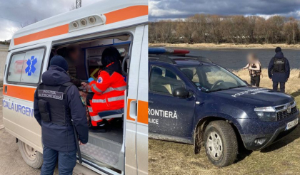 Un cetatean al Ucrainei a incercat sa ajunga ilegal in Republica Moldova, inotand raul Nistru, la Otaci. Ce le-a spus politistilor de frontiera - FOTO 
