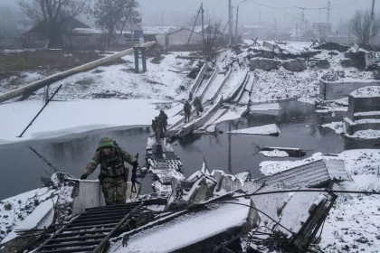 Cum se vad luptele din Ucraina din interiorul Bahmut, orasul-fantoma aflat in prima linie a frontului - VIDEO 