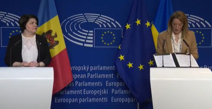 Roberta Metsola, dupa intrevederea cu Natalia Gavrilita: "Republica Moldova merita sa fie parte a familiei europene" - VIDEO