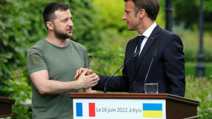Zelenski, pozitie diferita fata de presedintele Frantei: „Cred ca Macron s-a schimbat” Zelenski, pozitie diferita fata de presedintele Frantei: „Cred ca Macron s-a schimbat”