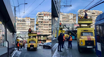 Mai multe rute de troleibuz nevoite sa-si scurteze itinerarul. RTEC: "Deranjamente la reteaua de contact" Mai multe rute de troleibuz nevoite sa-si scurteze itinerarul. RTEC: "Deranjamente la reteaua de contact"