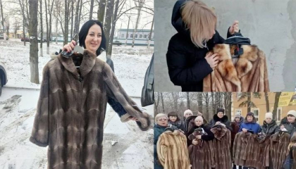 Femeile din Rusia care si-au pierdut sotii in razboiul din Ucraina au primit cadou haine din blana din partea autoritatilor - VIDEO Femeile din Rusia care si-au pierdut sotii in razboiul din Ucraina au primit cadou haine din blana din partea autoritatilor - VIDEO