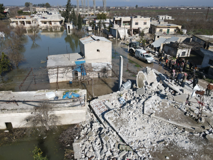 Cutremure in Turcia si Siria: Locuitorii din Tloul, nevoiti sa-si paraseasca casele dupa ce un baraj prabusit a inundat zona
