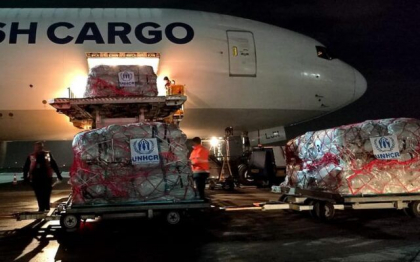 O aeronava cargo Boeing B777F cu ajutoare destinate populatiei afectate de cutremurul din Turcia a decolat duminica de pe Aeroportul International ”Henri Coanda”
O aeronava cargo Boeing B777F cu ajutoare destinate populatiei afectate de cutremurul din Turcia a decolat duminica de pe Aeroportul International ”Henri Coanda”
