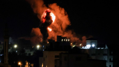 Israel a bombardat un complex militar subteran din Gaza, care apartinea miscarii Hamas Israel a bombardat un complex militar subteran din Gaza, care apartinea miscarii Hamas